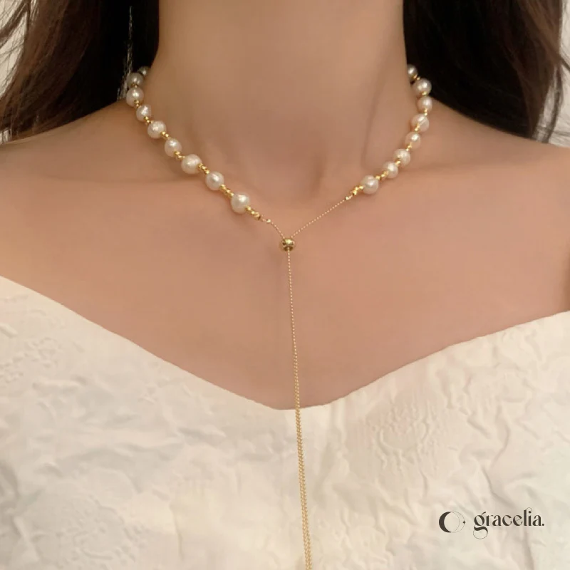 Florence Dainty Pearl Necklace: Elevate Your Collection, Maximize Your Summer Savings! - Second Image